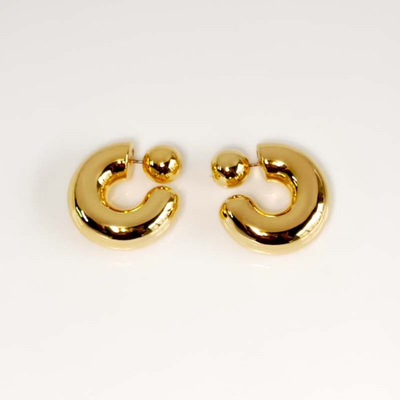 #ad #ad 25mm Jenny Bird Puffy Statement Hoop Earrings Chic Women Party Vacation Jewelry $12.99