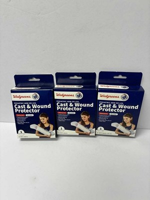 3X Walgreens Pediatric Cast & Wound Protector 18'' Waterproof Reusable Cover