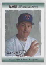 2003 Playoff Portraits All-Star Fanfest Green Nolan Ryan #56 HOF e8a