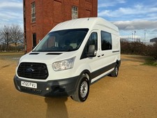 2016 Ford Transit 350 L3H2 LWB Diesel White welfare van rear seats race NO VAT