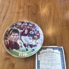 San Francisco 49ers Steve Young Vintage Quarterback Club Collector Plate