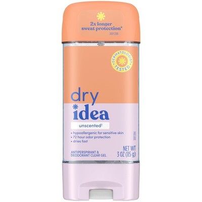 Dry Idea Gel Deodorant & Antiperspirant for Women - 3 Ounce (Pack of 1) 