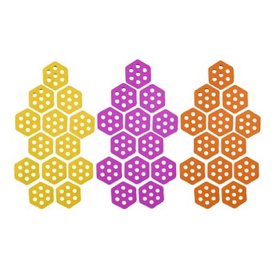12Pcs Hexagon Surfbrett Pads Surfpad Nicht Slip Matte für Shortboards