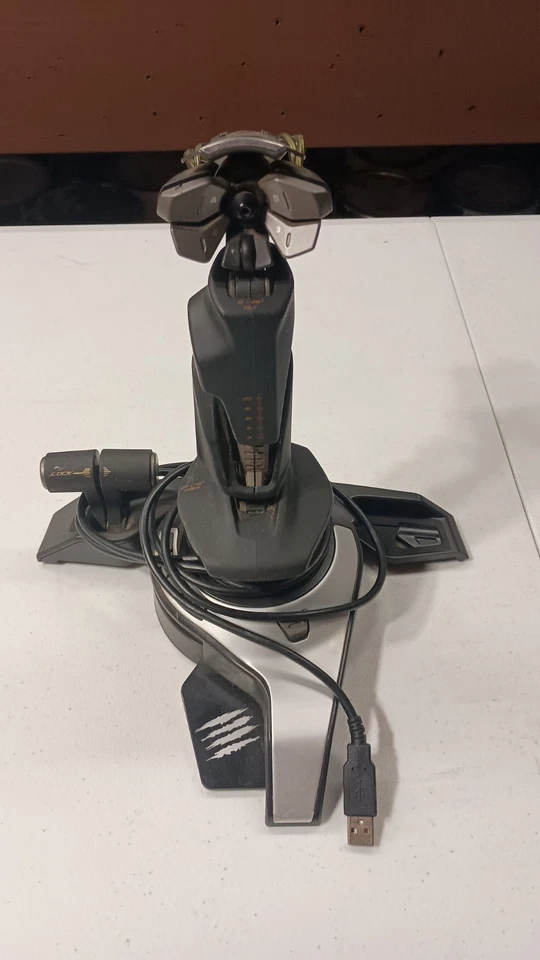 Mad Catz Saitek Cyborg X Stick F.L.Y. 5 Flight Stick Joystick For PC FLY 5.  - Image 2 of 3