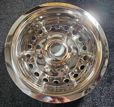 (QTY 2) Phoenix USA Quick Liner Rear QS16AR Polished Stainless Steel 16'' 6 Lug