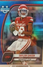 2024 Bowman University Chrome - Taylen Green #169 Blue Refractor /199 (RC)