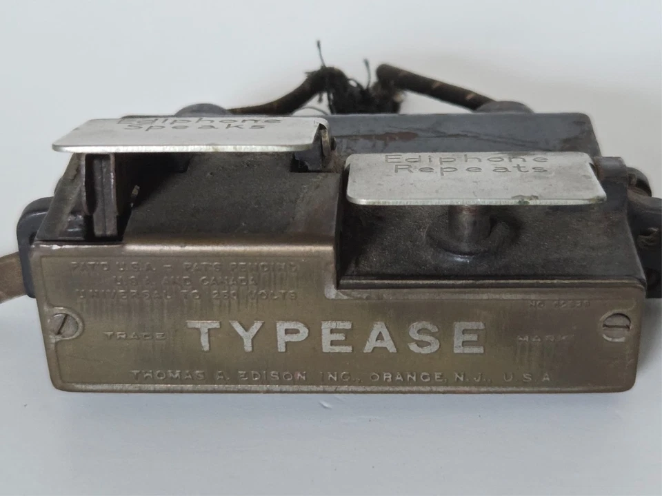 Vintage Typease Ediphone Switch Unit Thomas A. Edison Inc. Orange NJ USA - Image 3 of 4
