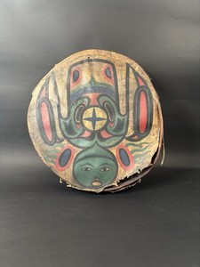 A Large Northwest Coast Drum