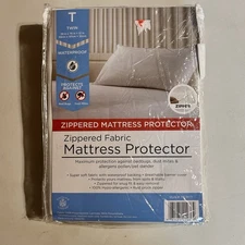 Sultan’s Linens Waterproof Mattress Protector Zippered New In Bag Sealed Twin
