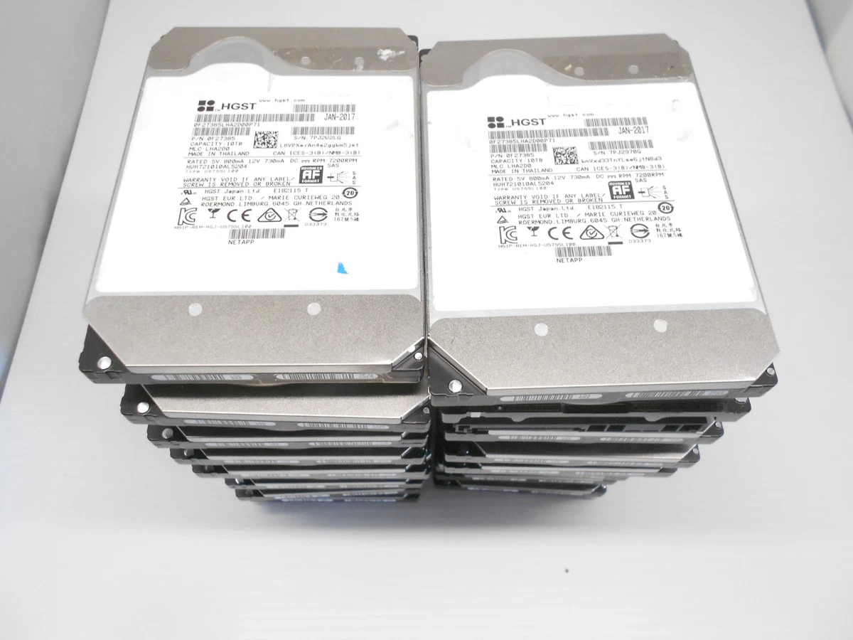 HGST 10TB HDD SAS 3.5インチ 本体 HGST SAS Internal Hard Disk Drives 10 TB Storage Capacity for sale