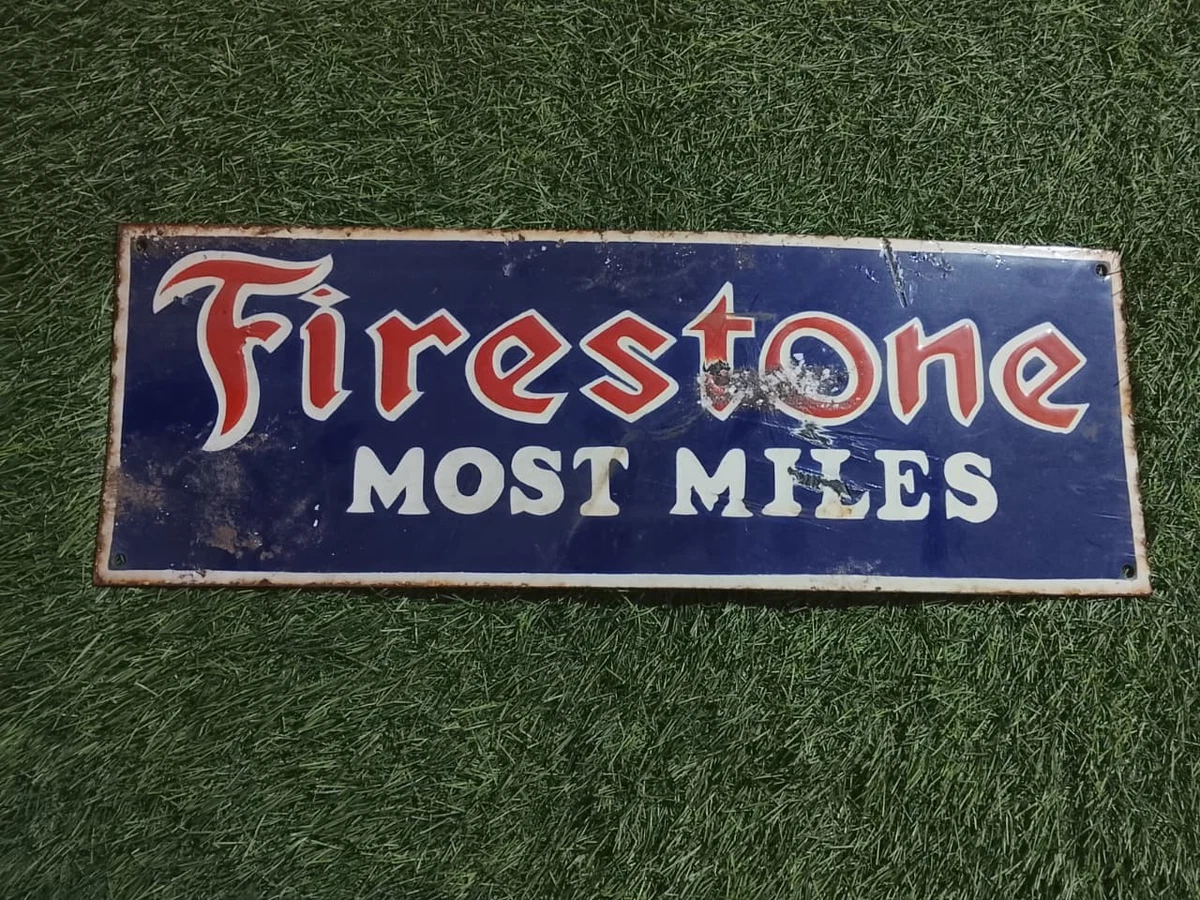 25+ Firestone Sign In Collectible Gas & Oil Advertising Signs for