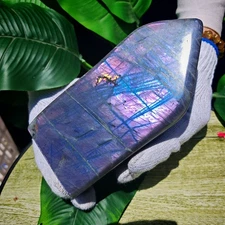 2.97LB Natural Labrador moonstone quartz free form mineral specimen  1350g