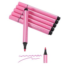 Colored Markers, Pink 6 Pack Washable Coloring Markers Water Color Pens