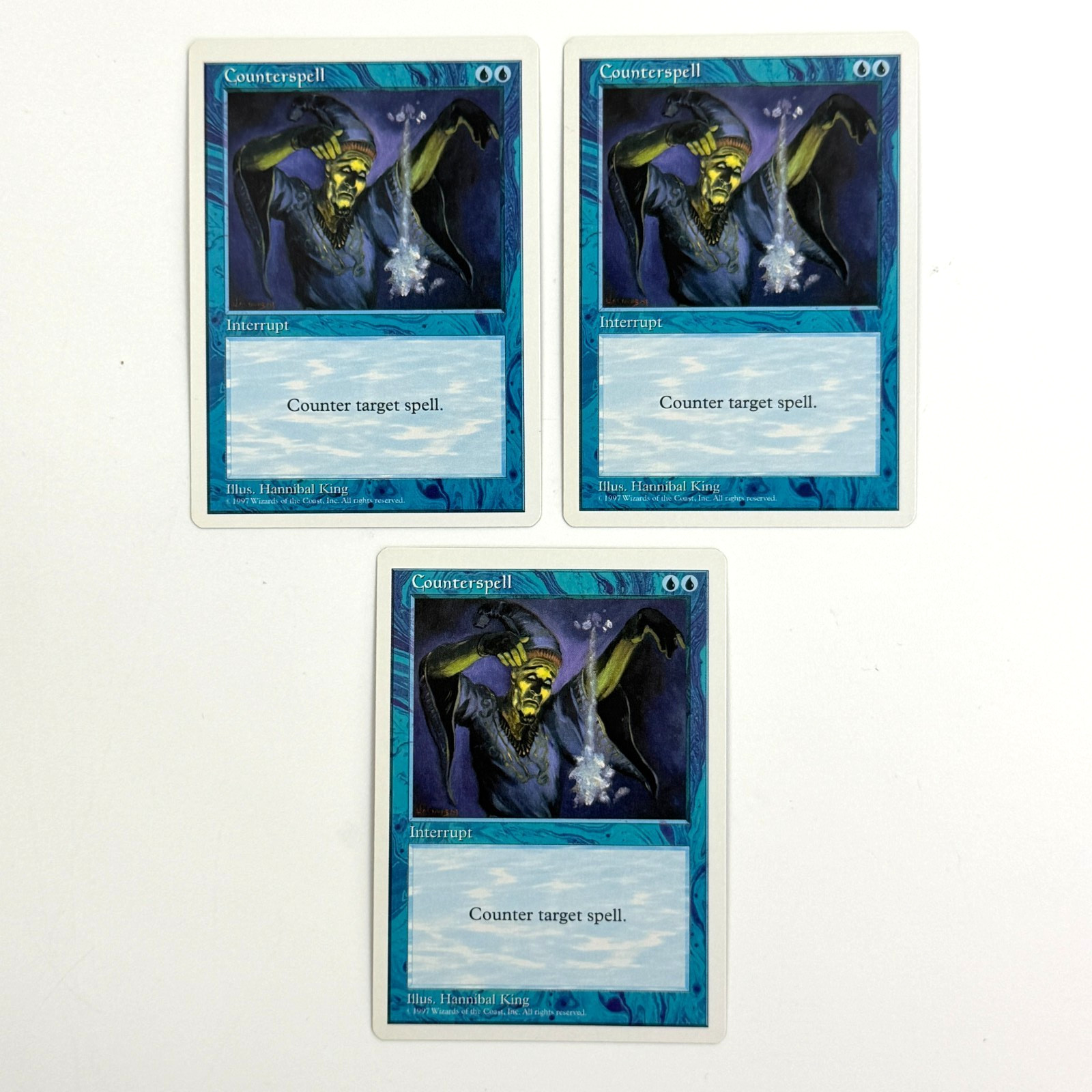 3x Counterspell Fifth Edition MTG 77 NM-SP Common Instant Magic the Gathering