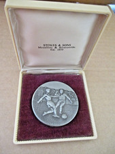 Vintage SOCCER Juventus 1956 Sports Award Medallion in Case. Stokes & Sons.