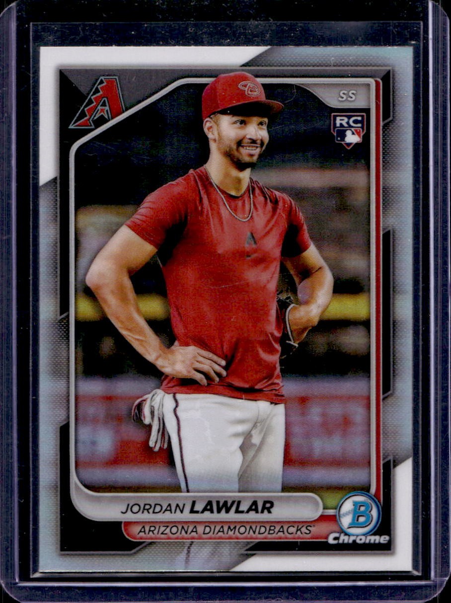 Jordan Lawlar 2024 Bowman Chrome #55 Rookie Refractor Image Variation SP