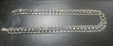 Silver Plated Diamond Link Choker