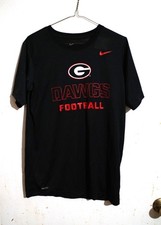 UGA TSHIRT BLK NIKE DRI FIT NEW NO TAGS DAWGS NIKE SWOOSH SIZE L CHILD FOOTBALL 