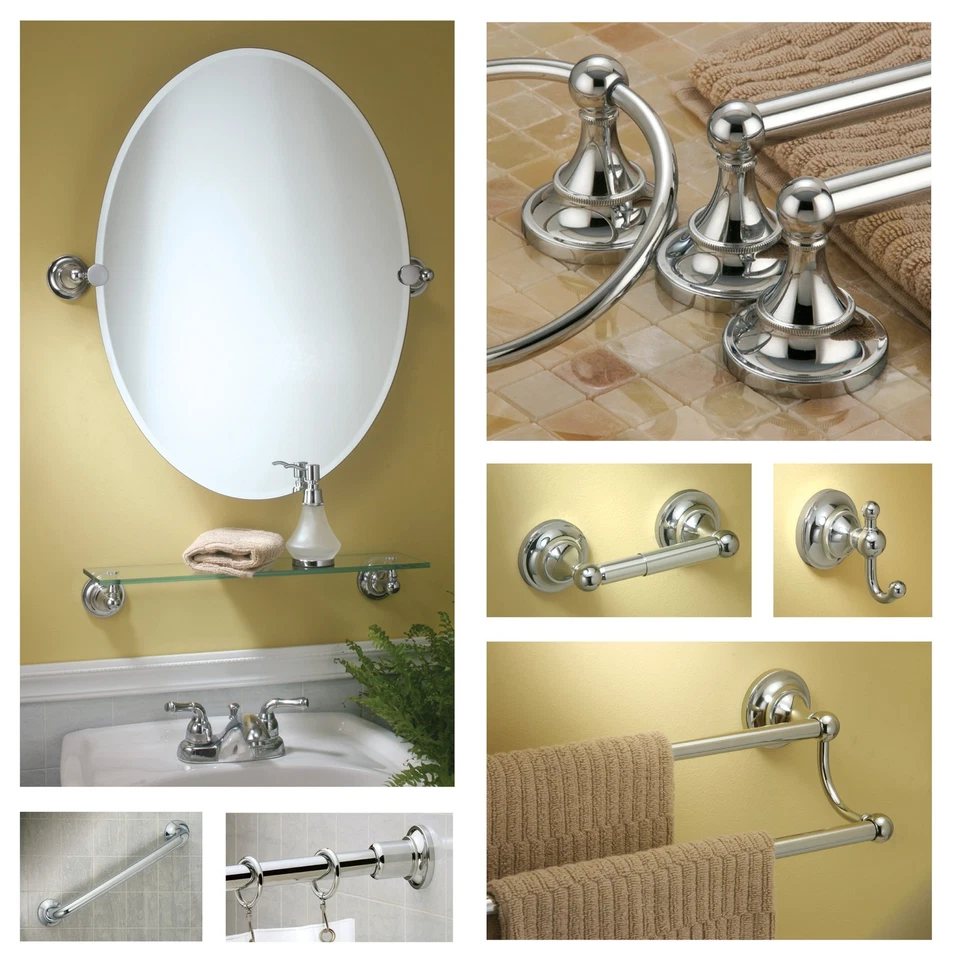 Gatco 4329 Tiara Oval Wall Mirror, Chrome,Small - Image 3 of 4