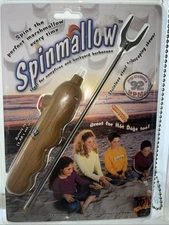 BRAND NEW!! SPINMALLOW 27" STAINLESS STEEL TELESCOPING SKEWER #80024 CAMPING BBQ