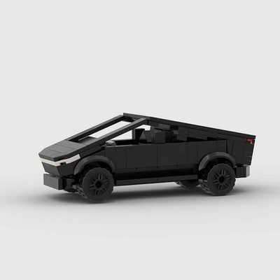 Brick Works Tesla Cyber Truck MOC LEGO Building Brick Sports Racing Electric Car