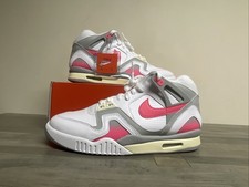 Nike Air Tech Challenge Ii Pinkgreycoconut Sneakers Fz9033-100 Mens Size 10