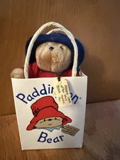 Paddington Bear Vintage Eden Toys Miniature 5" Jointed Plush Toy in Bag