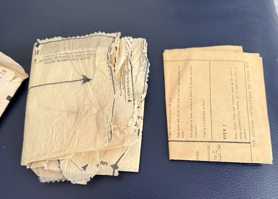 复古罕见 20 世纪 50 年代女性节高级图案 #8302 4 码女孩连衣裙-切割-123 — 第 3/4 张图片