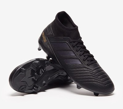 Herren Adidas Predator 19.3 schwarz FG fester Untergrund 3G Fußballschuhe Größe 8 UK £95