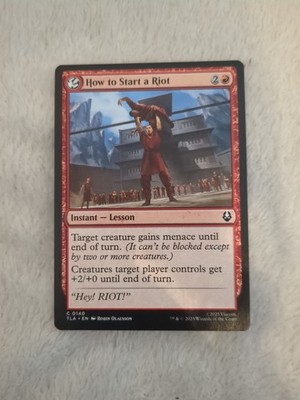 MTG. How to Start a Riot. TLA C 0140