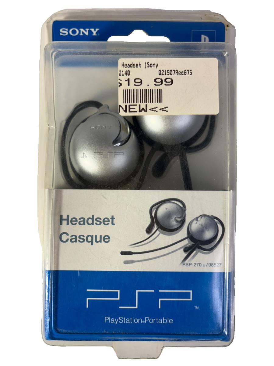 Sony PSP Headset Casque PSP-270 for PlayStation Portable In Blister Pack NEW