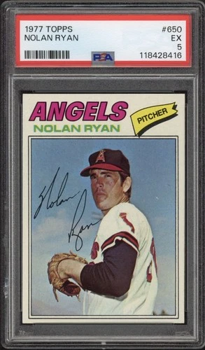 1977 Topps Nolan Ryan #650 PSA 5 Excellent HOF California Angels