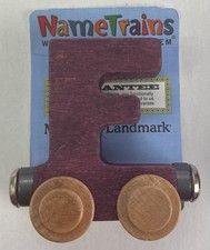 Maple Landmark Inc. 100061 NameTrains "F" Purple Wooden Letter Car