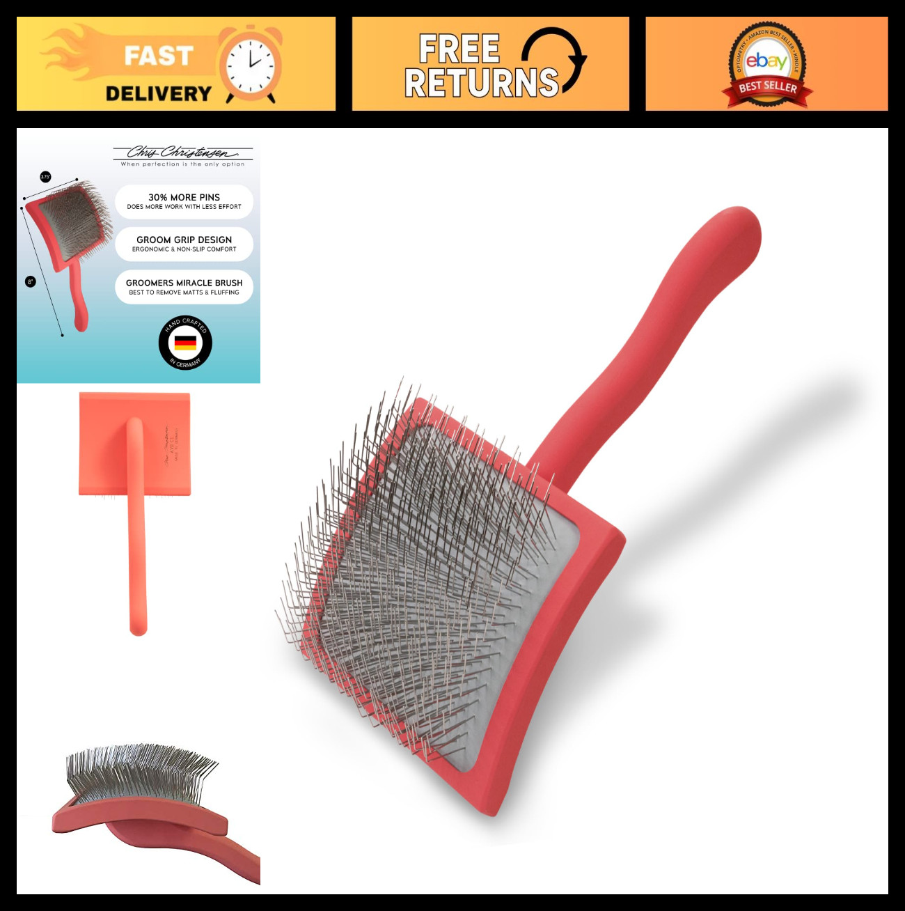 Large Slicker Brush for Dogs - Perfect for Goldendoodles, La