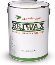 Briwax Clear Toulene Free - 5 Litres Wax Polish. Furniture Wood Protect