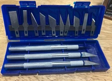 Hobby Knife Hobby Tool Crafts Cutting Scalpel Durable 13 Piece Art Set (grnto)