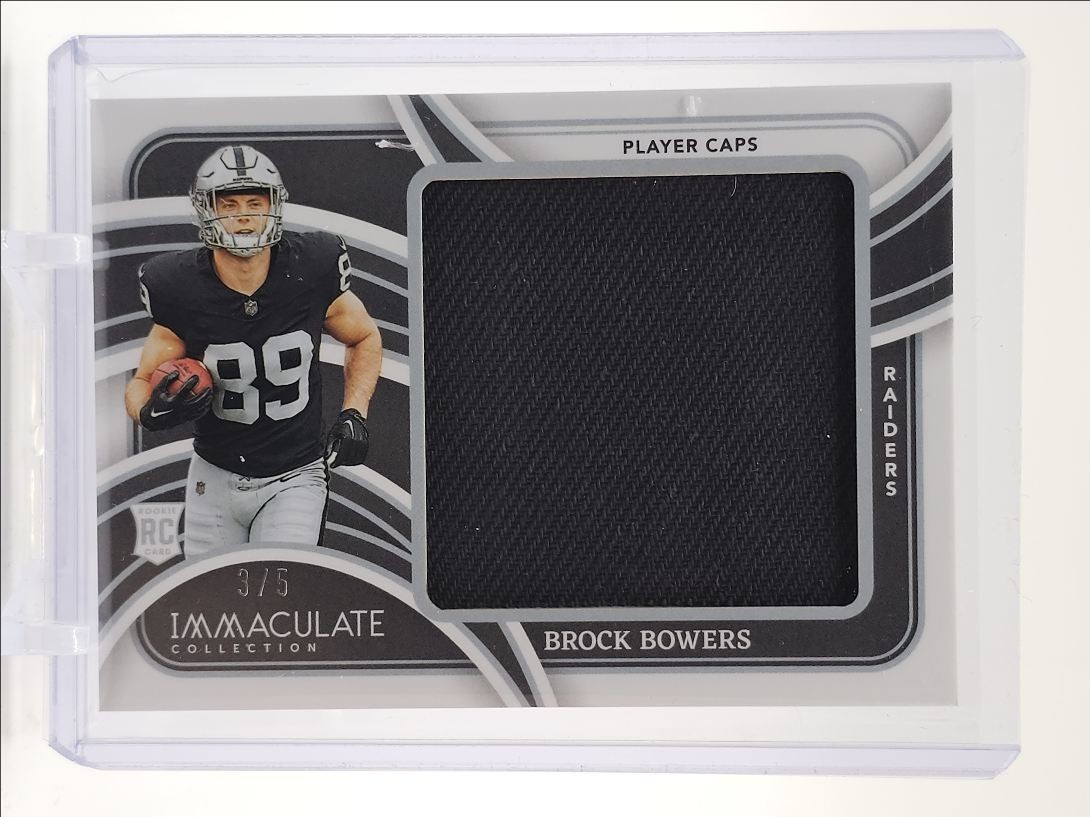 Brock Bowers Panini Immaculate Collection Rookie Jumbo Logos #RJLBBS Player Caps