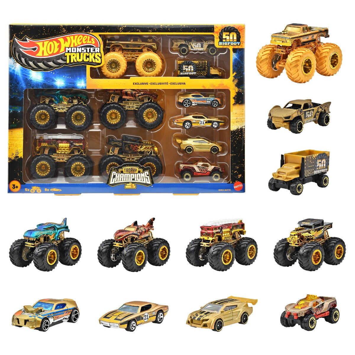 Hot Wheels Monster Truck Bigfoot Trophy Champion Collection