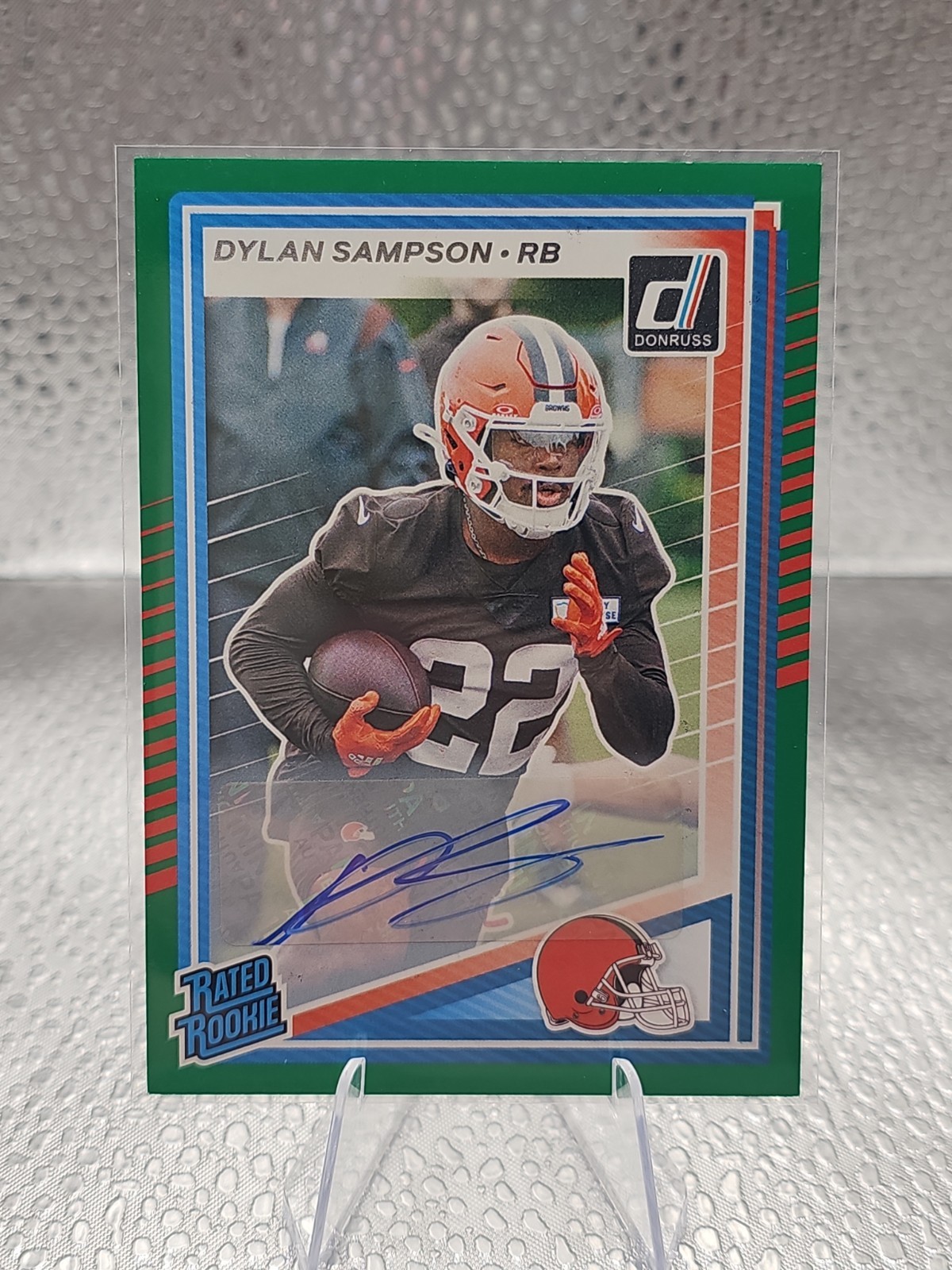 2025 Panini Donruss - Rated Rookie Dylan Sampson #389 Green Autographs (AU, RC)