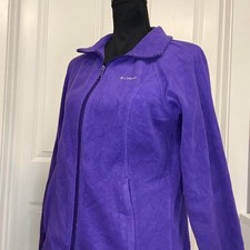 Columbia Women's Purple Full Zip Fleece Jacket Size Medium
