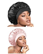 Bonnet Queen Satin Headband Bonnet Adjustable Elastic Band