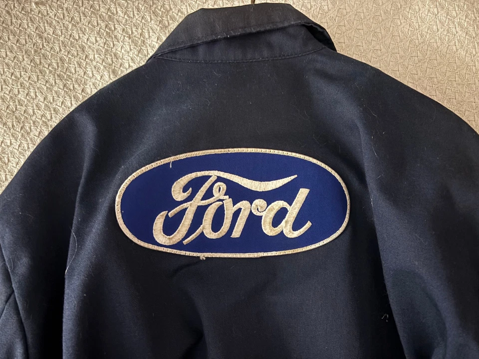 VTG Ford Motor Co Company Mens large size 42  Employee  SMOKIE RED KAP  Jacket # - Image 2 of 4
