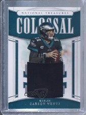 2019 Panini National Treasures Colossal Materials 2/99 Carson Wentz #CM-22 7zf