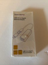 USB C/A To Gigabit Ethernet RJ45 Adapter Plugs And Play 1/2.5Gbps Support