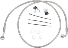 Drag Specialties Extended Stainless Steel Front Brake Line Kit 1741-2694