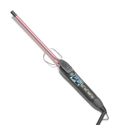 9mm Lockenstab Mit LCD Display 80-230   Einstellbar Temperatur EU-Stecker