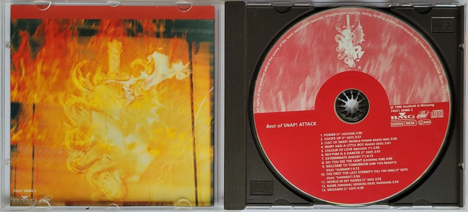 Snap! - Snap! – Snap! Attack - Best Of (CD, 1996) Rhythm is a Dancer, The Power - Bild 3 von 3