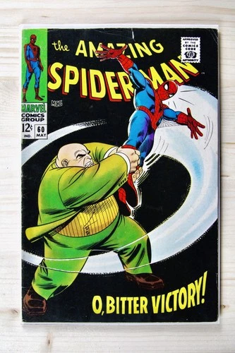 The Amazing Spider-Man #60 – Marvel (1968) 5.5 FN- John Romita art | Stan Lee...