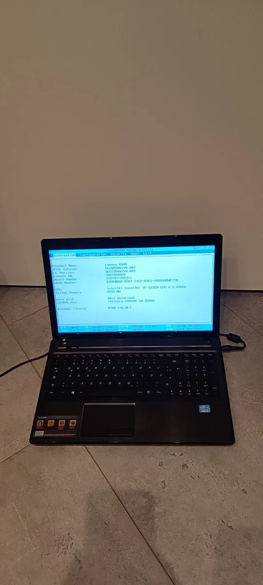 Lenovo G580【Core i5, 8GB, SSD, Win11】 Lenovo IdeaPad G580 - i5-3210M · Intel HD Graphics 4000 (споделена