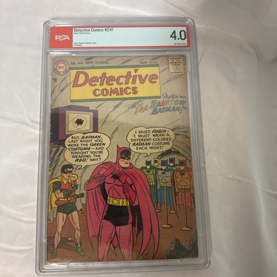 Detective Comics #241 (1957) PSA 4.0 Rainbow Batman! Silver Age Gem Very Rare!!